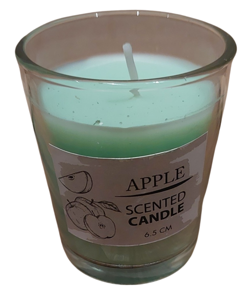 Green Apple Scented Candle in Glass