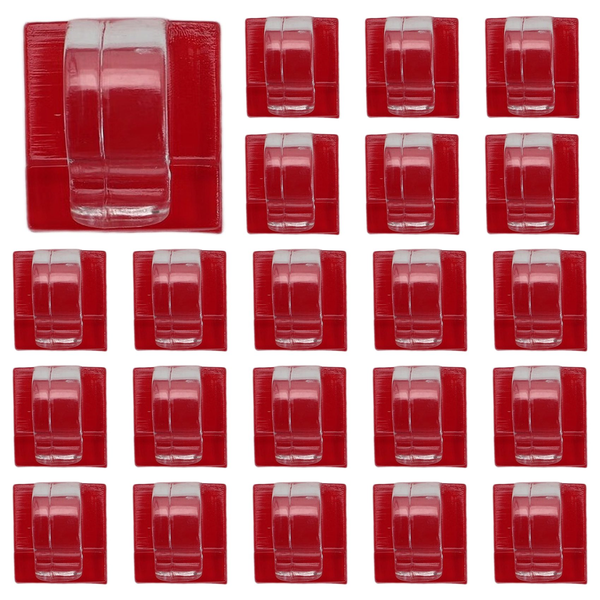 Hooks for Outdoor String Lights Clips 30 Pack Clips Clear Light Hook
