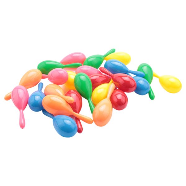 24 Neon Maracas,Bright And Colorful Party,Instrument(1 Dz Pairs)