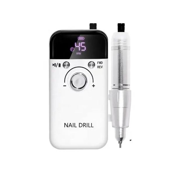 45000rpm Rechargeable portable nail file nail trimming tool