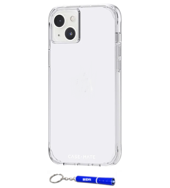 Anti Burst Clear Protective Cover for Iphone 14 with branded HDS torch