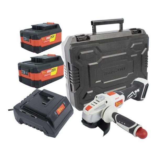 Angle Grinder 20v 115mm C/W Std. Charg. &amp; 2 X 4.0ah Batteries