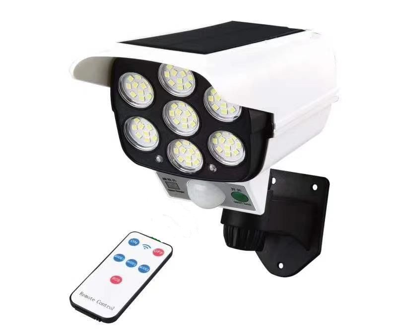 Solar Outdoor Motion Sensor Light Dummy Security Camera