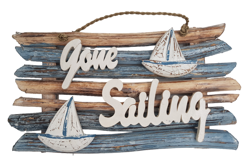 Driftwood gone sailing (50x25cm)