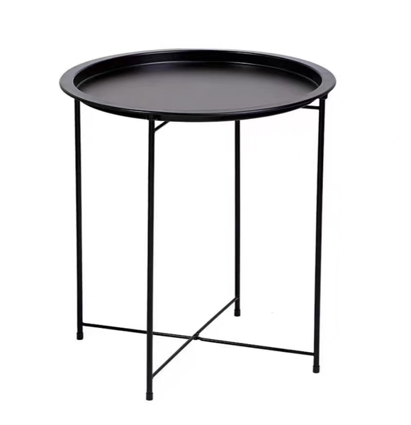 Lifespace Quality Round Patio Side End Table - Black