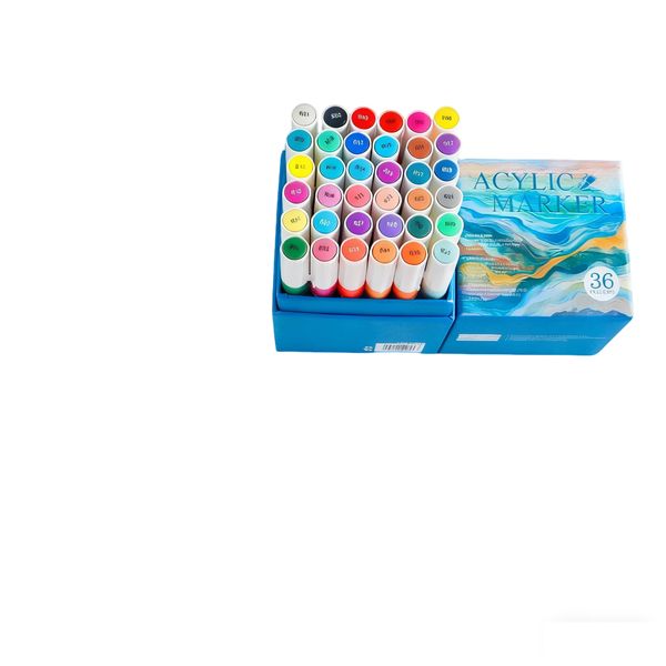 Art drawing soft-tip acrylic markers