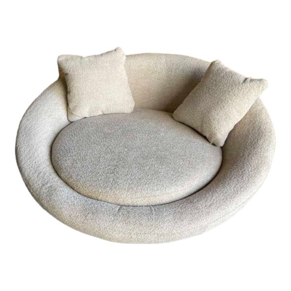 SMTE - Quality Round Lovers Couch - Beige