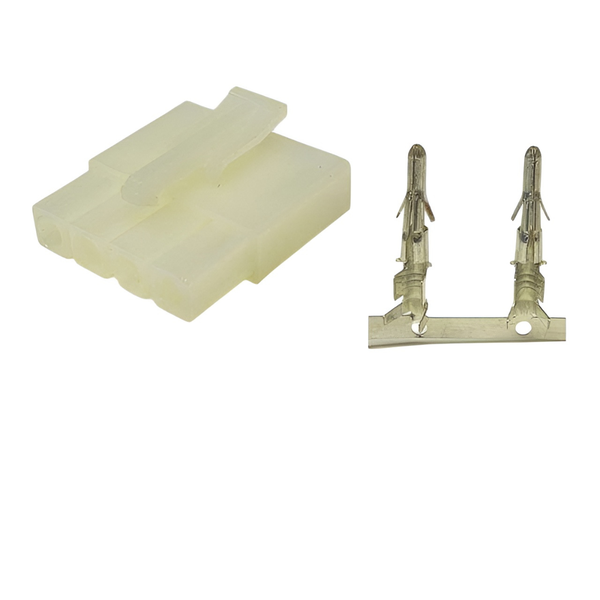 XY142-04MN 6.2mm 4-Pin In-line Male Connector with Release-Lock