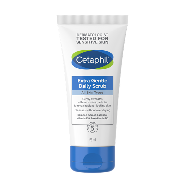 Cetaphil Extra Gentle Daily Scrub 178ml, Face Exfoliating Cleanser
