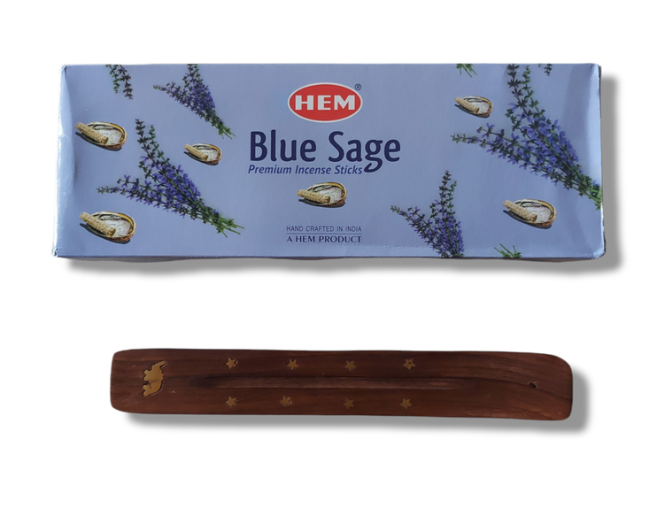 White Sage Incense Sticks and Holder - 120 Sticks