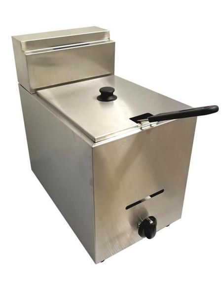 Single Gas Fryer - Stainless Steel