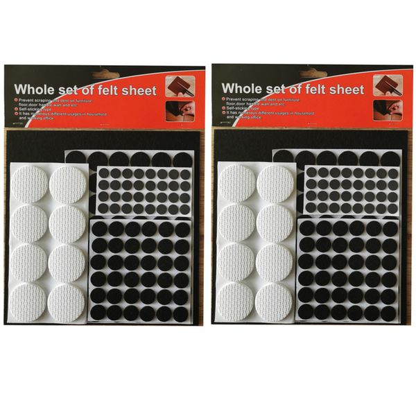 250Pcs Multi-Size Self Adhesive Rubber Furniture Leg Protector Set
