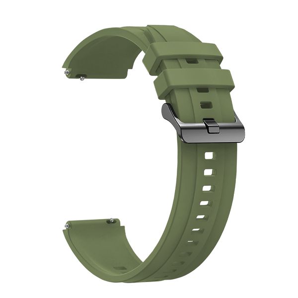 Silicone Strap Compatible with Huawei GT4 / GT5 41mm - Olive Green