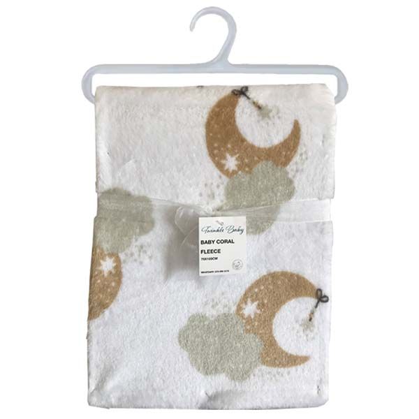 Baby Coral Fleece Moon Cloud-75x100cm