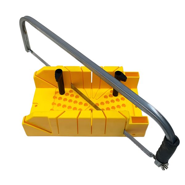 Clamping Mitre Box with 30cm Back Saw Set - Yellow