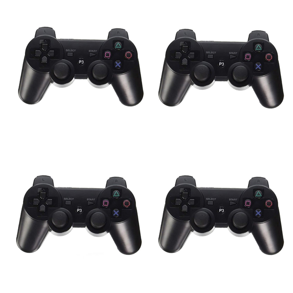 Replacement Wireless Controller for PlayStation 3 (PS3) - 4 Pack