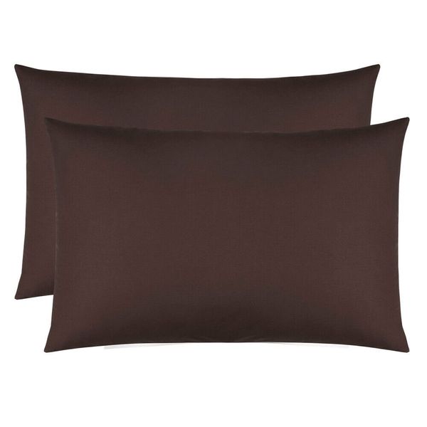 SAER Cotton Blend Pillowcase - Brown - King