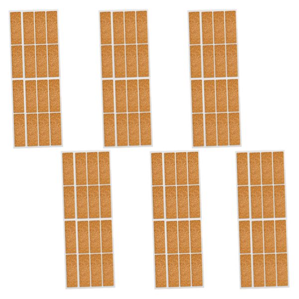 Craft DIY Multifunctional 16pc Blank Mini Cork Label Sheet Set of 6 (7cm)