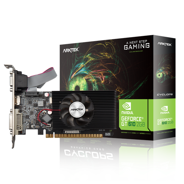 Arktek Nvidia GT610 2GB DDR3 64-bit HDMI / DVI / VGA Graphics Card