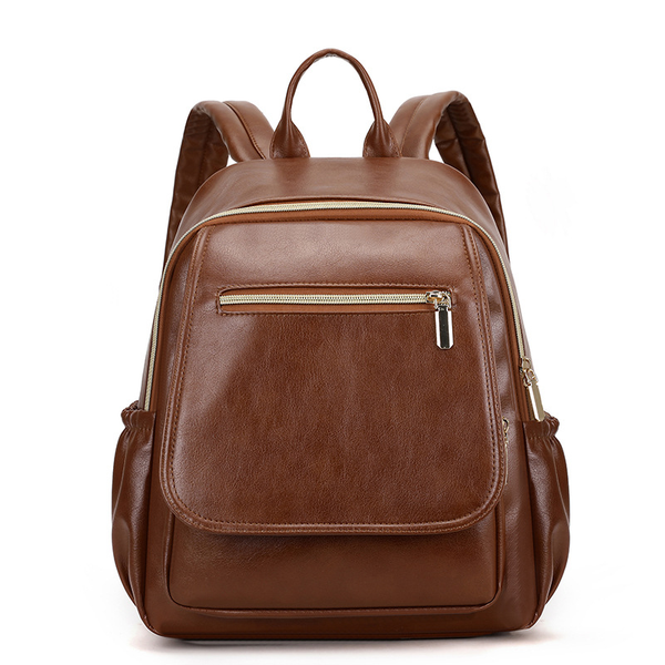 Fashion PU Leather Travel Backpack Waterproof Women Shoulder Bag