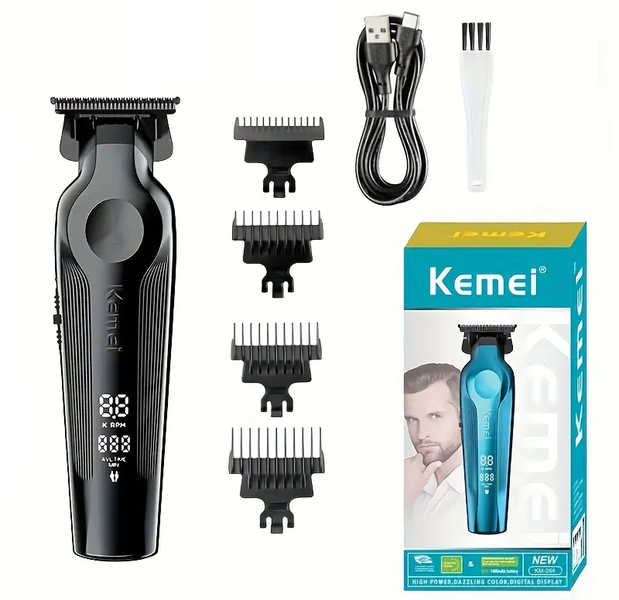 Kemei KM-264 Professional Hair Trimmer - Cordless Rechargeable