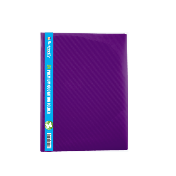 Butterfly Premium Quotation Pvc 400 - A4 - Violet (Pack Of 5)