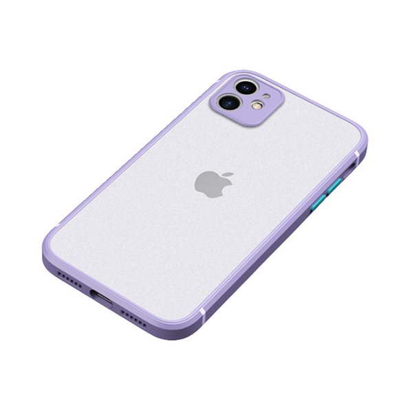 Rappid Shockproof Hybrid Translucent Case Cover for iPhone 12 - Purple