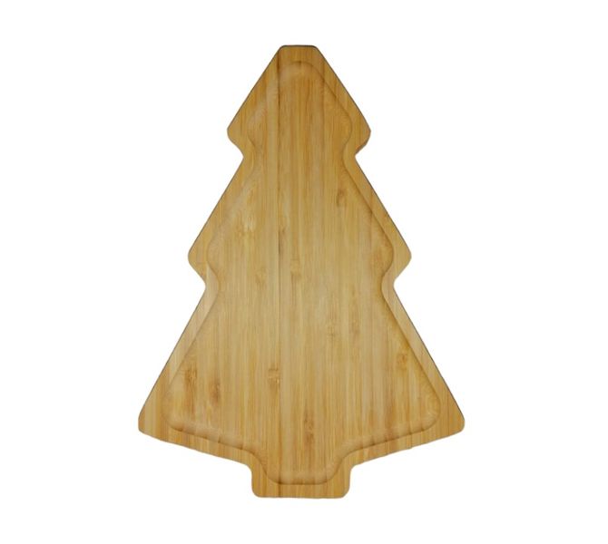 Christmas Tree Bamboo Serving Tray