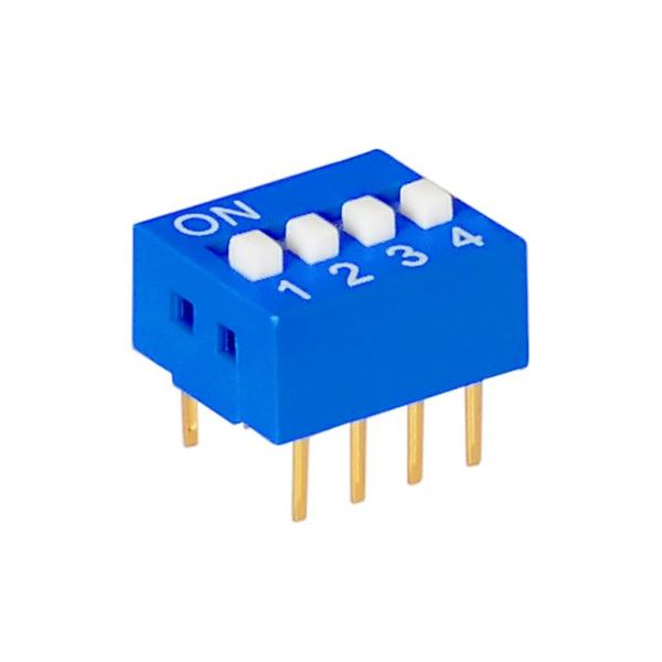 DIP Switch (SPST) 4 Positions Size: 11.2x 9.9x 10.7