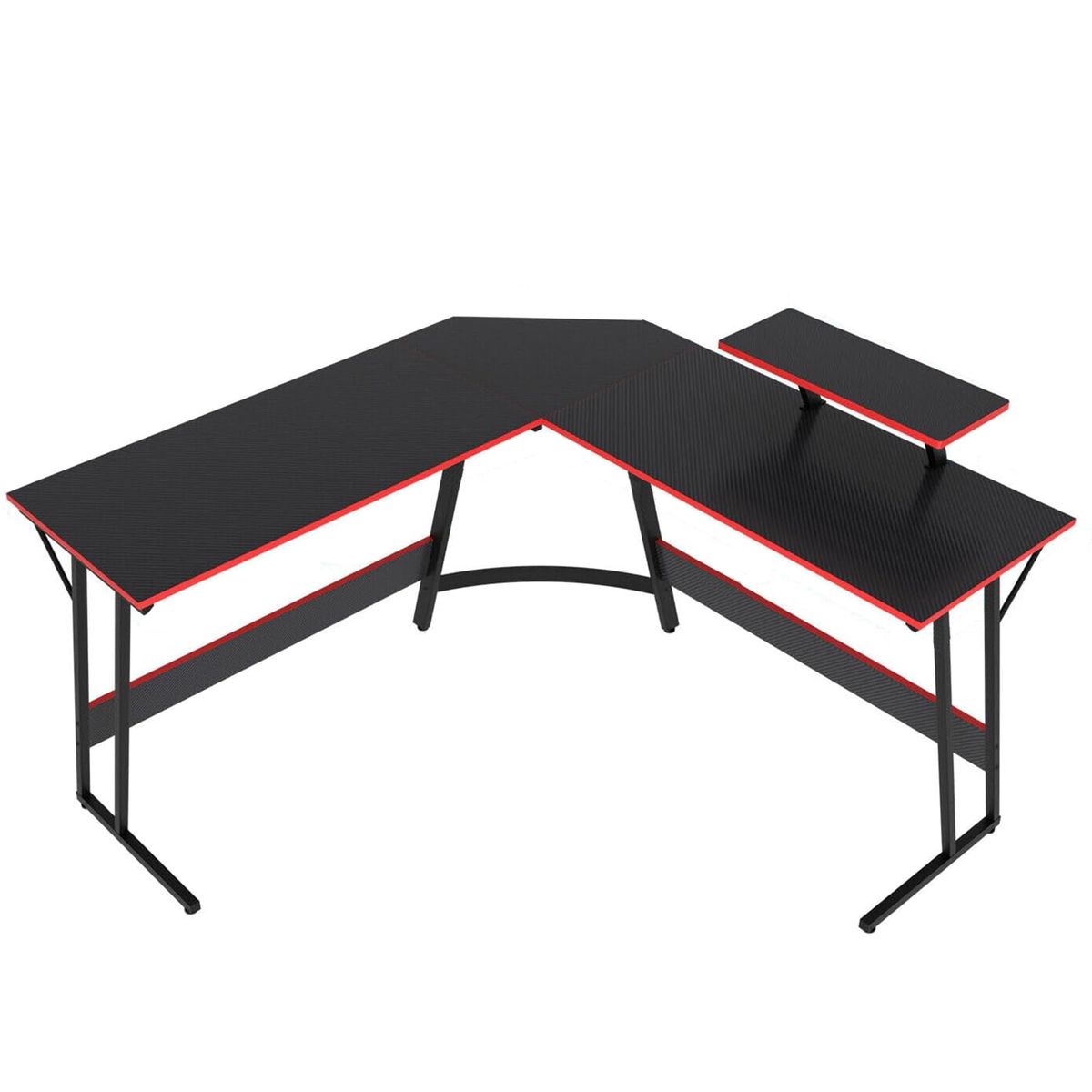 L Shaped Gaming Desk Corner Computer Desk Office Desk with Monitor Stand