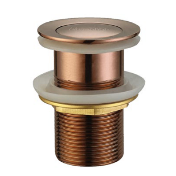 Rose Gold Pop Up Basin Waste - Unslotted - 32mm