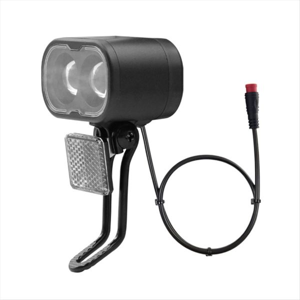 Bicycle Lithium Battery Headlight 12-48V Waterproof Plug Front Lamp