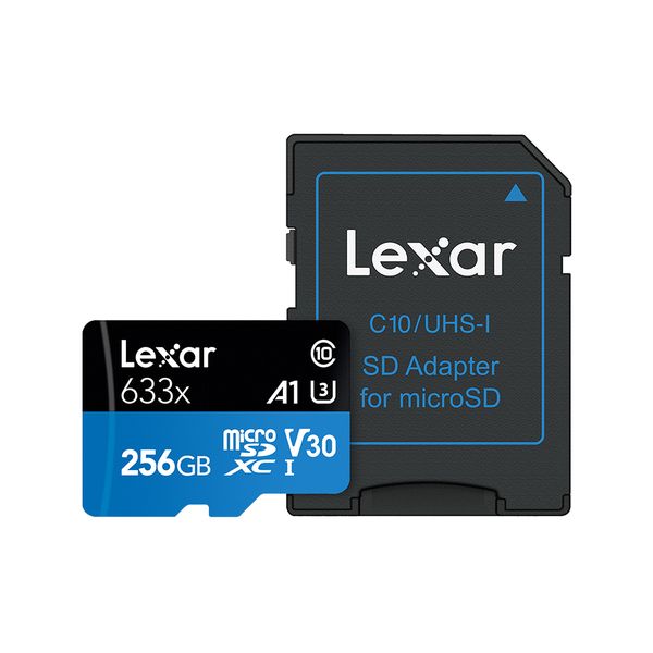 Lexar SD Micro Blue 633x UHS-I 256GB + SD Adapter