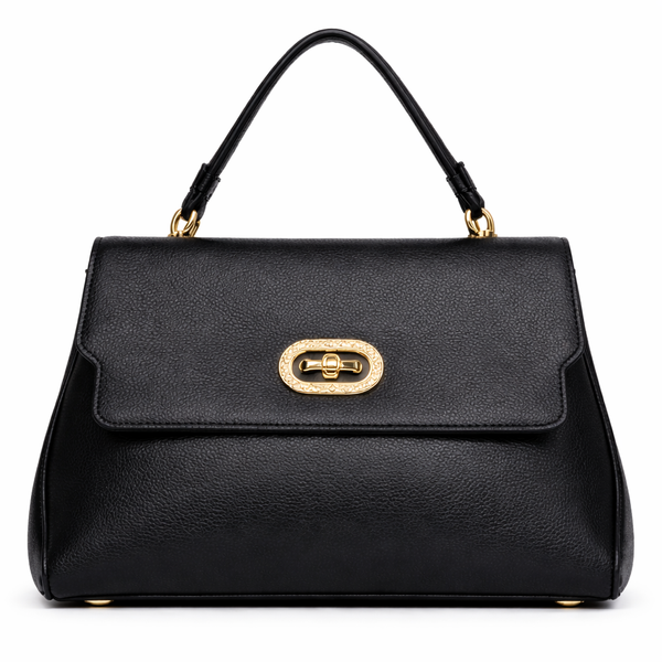Women's Elegant PU Leather Handbag Classic Top Handle Shoulder Bag