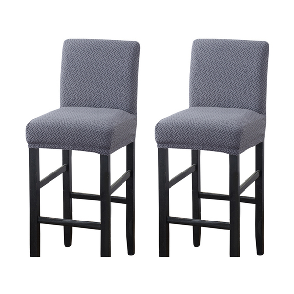 Reusable Pub Counter Stool Chair Covers Slipcover for Kitchen Gray B
