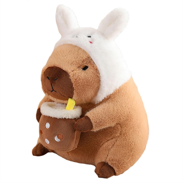 Soft Capybara Plushie Toy Doll Pillow Stuffed Capybara Toy A