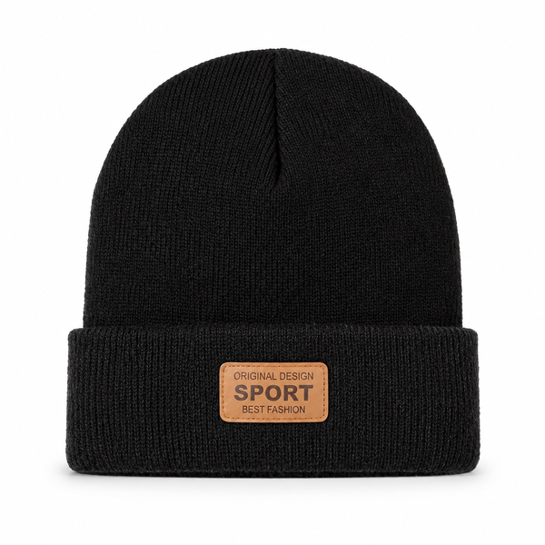 Two-Tone Knitted Winter Beanie