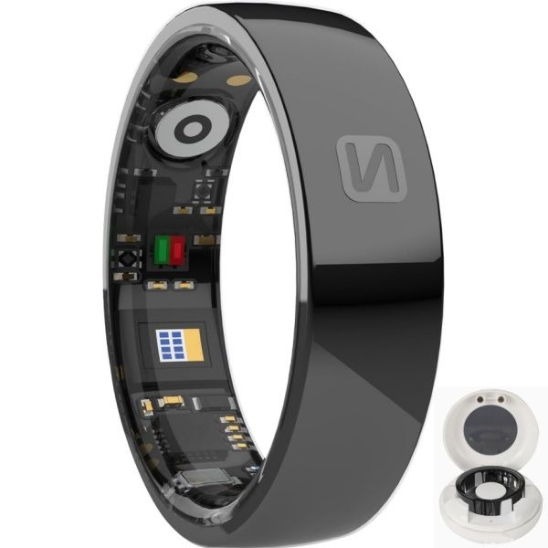 NFC Smart Ring Health Tracker with Heart Rate Blood Pressure IP68Waterproof