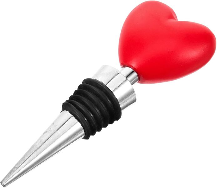 Heart Shaped Red Sealing Wine Stopper Decorative Romantic Bar
