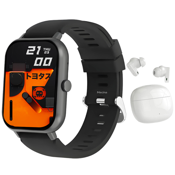 Smartwatch Bluetooth Earphones Set Men 1.83" 120 image