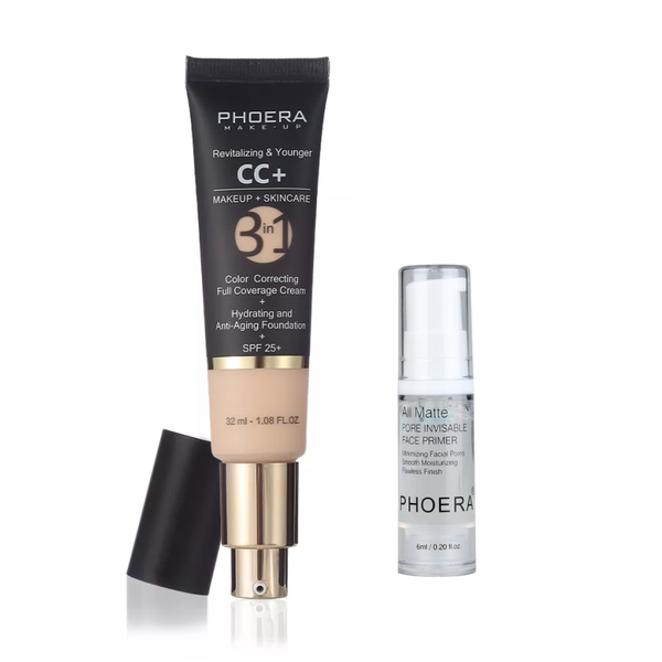 Phoera CC Cream Foundation and 6ml Primer