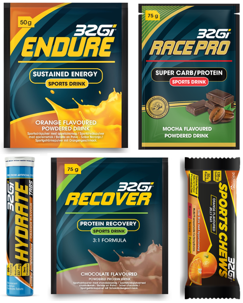 Endurance - Nutritional Training &amp; Race Pack - Orange/Mocha /Choc - Combo