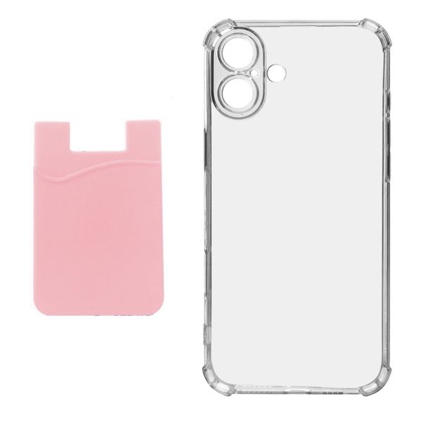 Cover With Rubber Card Holder - Pink image
