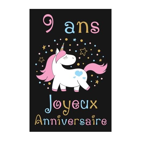 9 Ans Joyeux Anniversaire Cadeau Anniversaire Fille 9 Ans Buy Online In South Africa Takealot Com