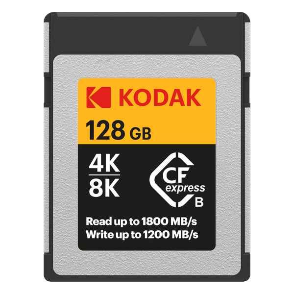 Kodak 128GB CFexpress Type B - CFX Series for 3D or 8k Video Write Speeds