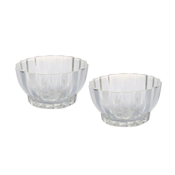 DESSERT - Elegant Glass Ice Cream &amp; Dessert Bowl Set (Pack of 2)