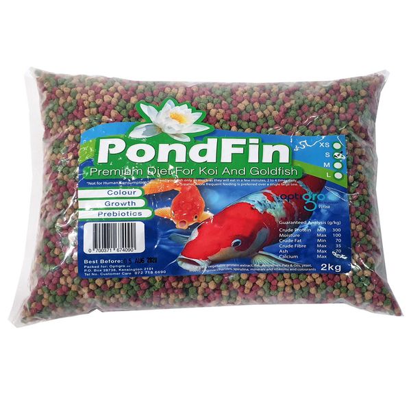 PondFin Koi &amp; Goldfish Diet 2kg Small Pellets