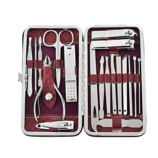 Stainless Steel Manicure Nail Clipper Pedicure Tool Set Kit