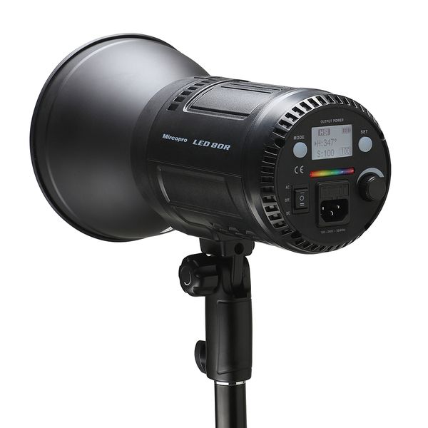 Visico 80 Watt PRO RGB LED Studio Light AC or battery powered VS-LED-80R