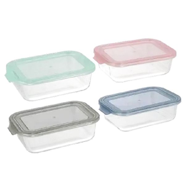 Glass Storage Container Set 1.4L Set of 4